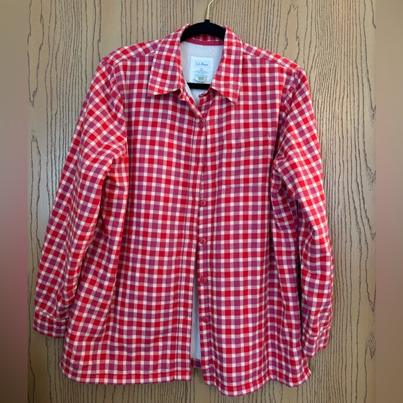 L.L. Bean Jackets & Blazers - L.L.Bean fleece-lined flannel button-down shirt